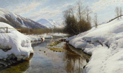 Wintersonne im Engadin von Peder Monsted